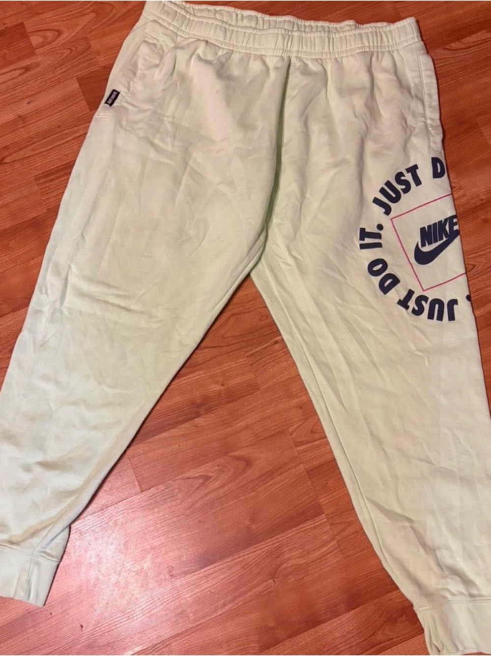 Nike Mint Green 'Just Do It' Logo Sweatpants